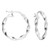 silver, silver hoops, hoops, 20mm, hinged hoops, twist, satin finish,  H4515