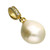 Gold Plated Silver Freshwater Pearl and CZ Pendant - H5924/Y