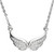 H6465/S, necklace, angel wing, guardian angel, angel, birthday gift, double angel wing