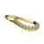 Gold Plated Silver Infinity CZ Pendant - H6937/Y