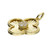 Gold Plated Silver Sunburst Clover CZ Pendant - H7226/Y