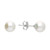 freshwater pearl, studs, post and butterfly, white pearl, stud earrings, H7252/S, pearl, 8mm