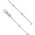 chain, necklace, ladies chain, silver chain, R9118, sterling silver, traditional jewellery, anniversary, satellite chain, ball chain