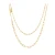 sif jakobs, necklace, double chain, sale, gift, sterling silver, gold plate, 18 inch, 45cm length,  SJ-C42132-SG