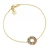 sif jakobs, bracelet, multicolour, cubic zirconia, sale, gift, sterling silver, 19cm, gold plated,  SJ-B2366-XCZ-YG