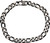 Unique and Co. stainless steel bracelet, Black IP Plated, Figaro - LAB-183