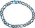 Unique and Co. bracelet, Blue IP Plated, stainless steel Figaro - LAB-185