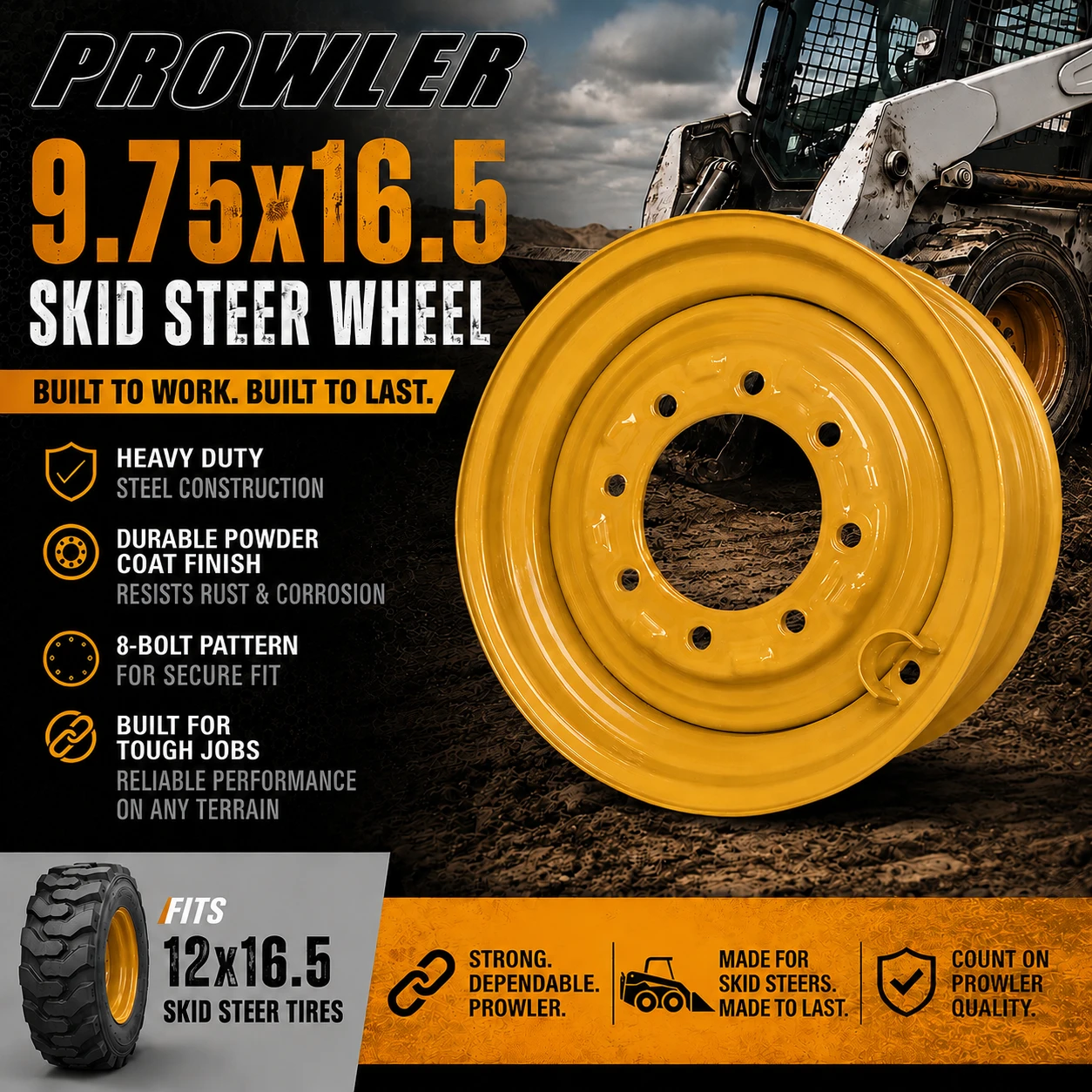 9.75x16.5 Wheels