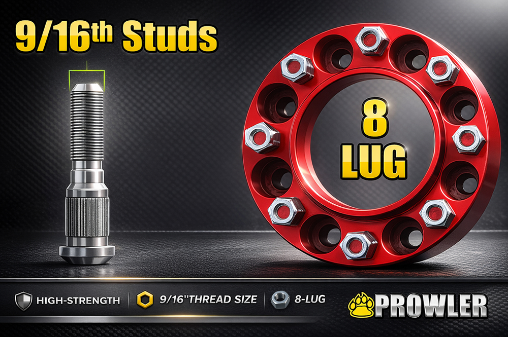 8 lug 2 inch skid steer wheel spacers 9/16th studs
