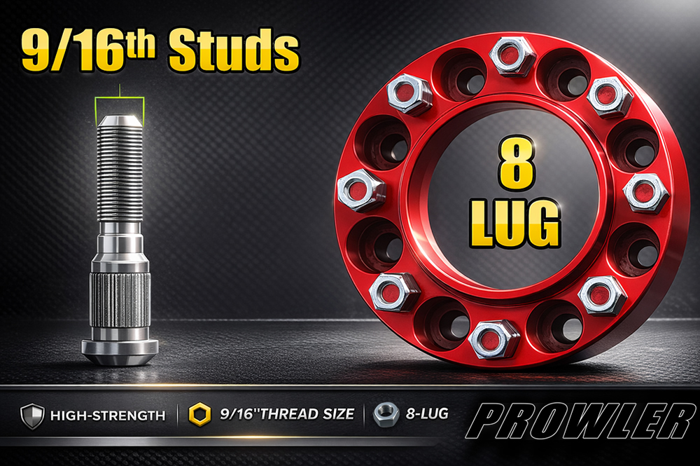 8 lug 2 inch skid steer wheel spacers 9/16th studs