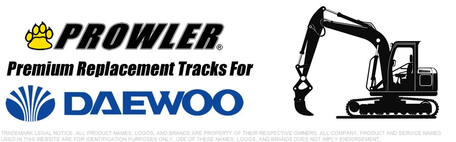 Daewoo Excavator Replacement Rubber Tracks