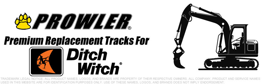 Ditch Witch Excavator Replacement Rubber Tracks