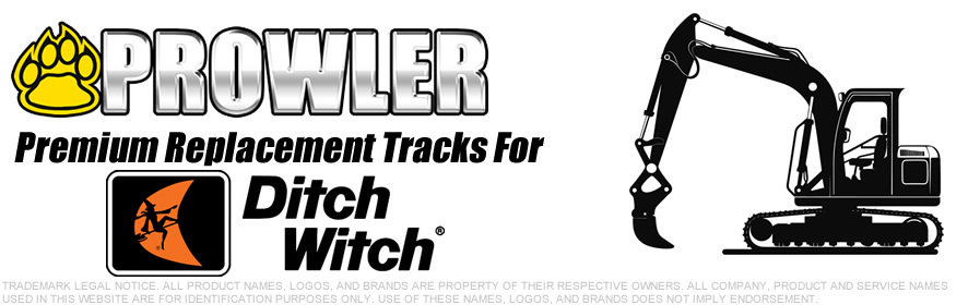 Ditch Witch Excavator Replacement Rubber Tracks