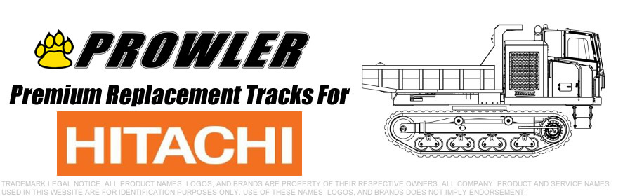 Prowler Premium Aftermarket Replacement Rubber Tracks for Hitachi Carrier Dumpers
