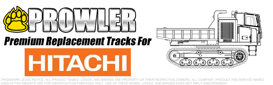 Hitachi Carrier Dumper Replacement Rubber Tracks