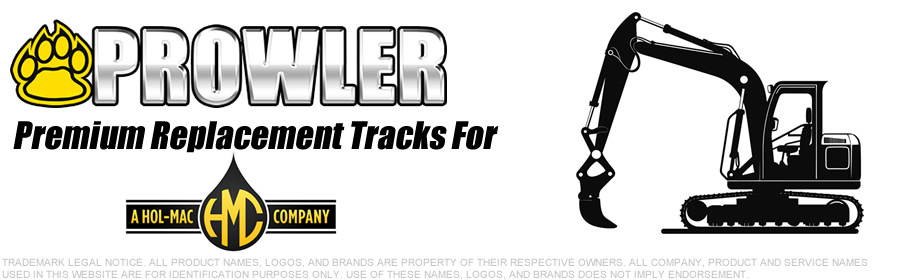 Holmac Excavator Replacement Rubber Tracks
