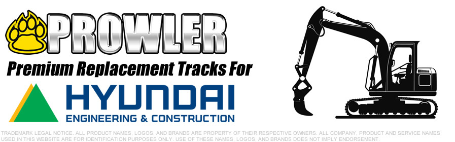 Hyundai Excavator Replacement Rubber Tracks