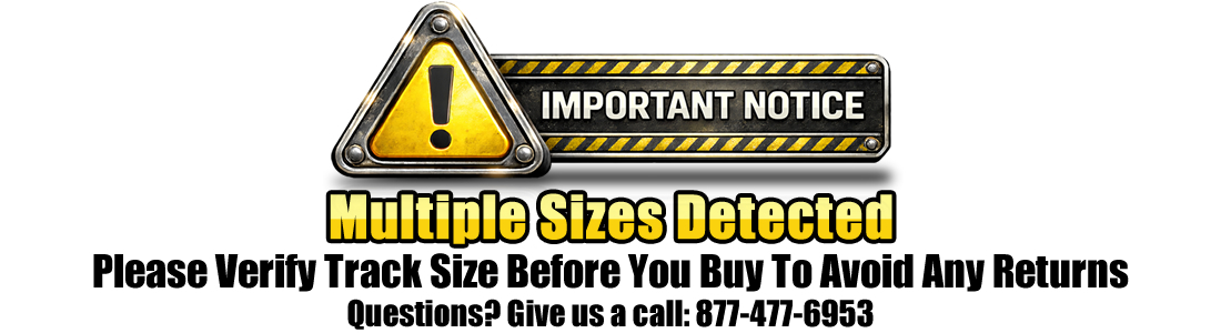 verify rubber track size before purchase