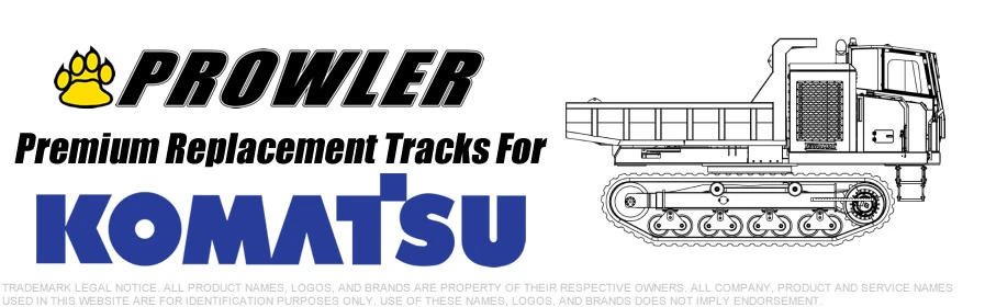 Komatsu Carrier Dumper Replacement Rubber Tracks