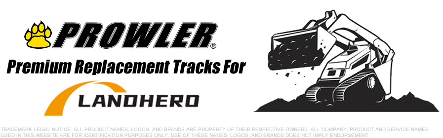 LandHero Mini Skid Steer Rubber Tracks by Prowler
