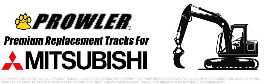 Mitsubishi Excavator Replacement Rubber Tracks