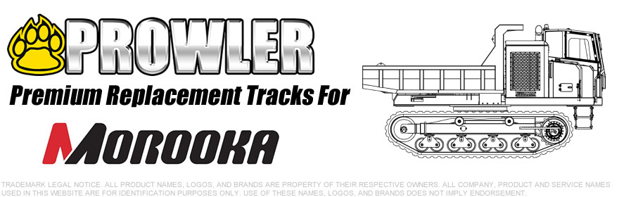 Morooka Carrier Dumper Replacement Rubber Tracks