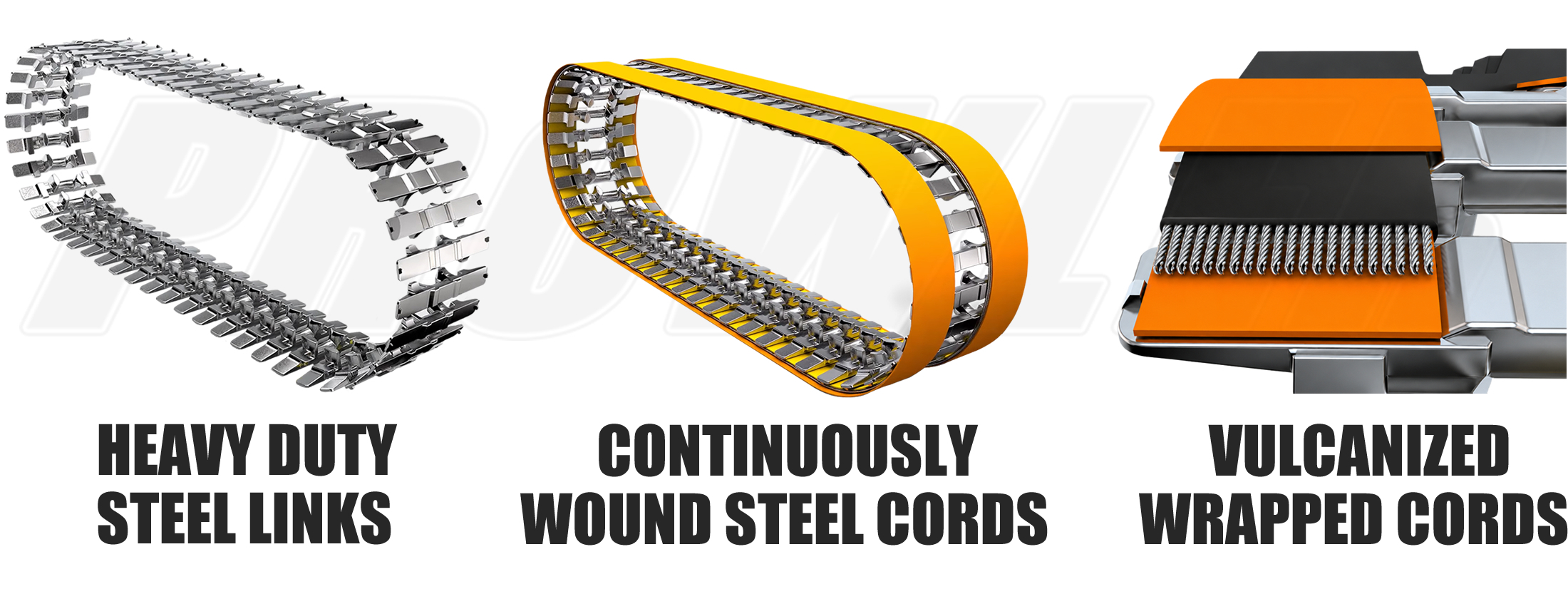 Premium Grade Rubber Track Design Highlights