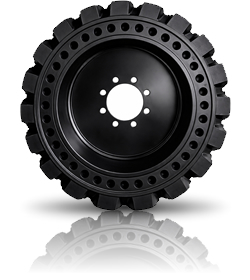 solid rubber skid steer tire options