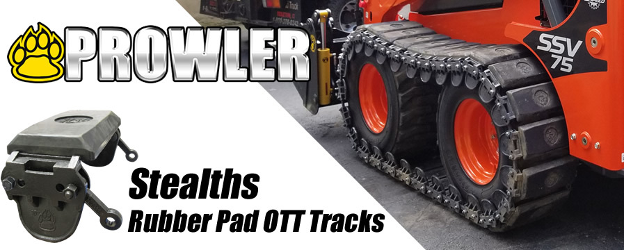 Stealth Rubber Over The Tire Tracks For Skid Steers
