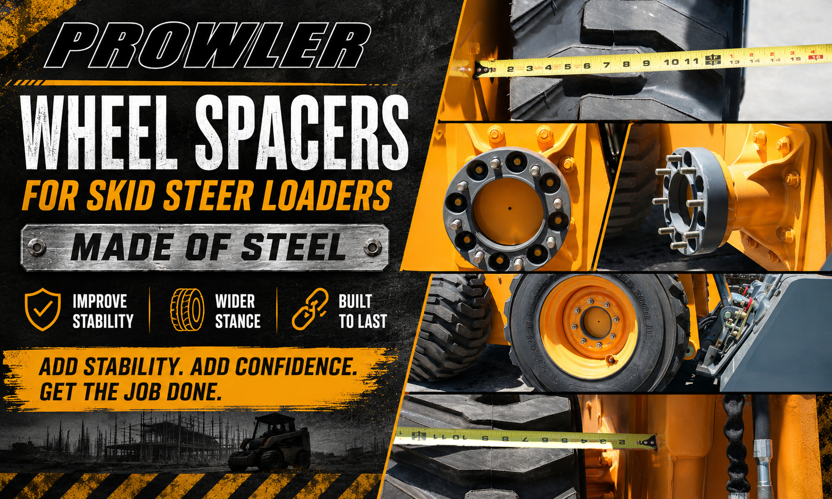 Steel Skid Steer Wheel Spacers