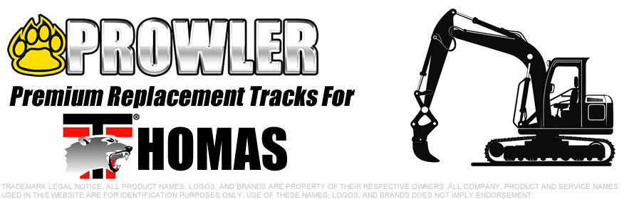 Thomas Excavator Replacement Rubber Tracks
