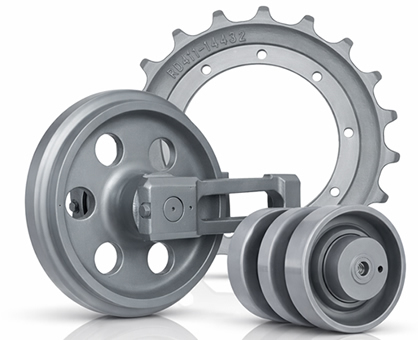 Sprockets, Idlers, and Rollers for Construction Equipment