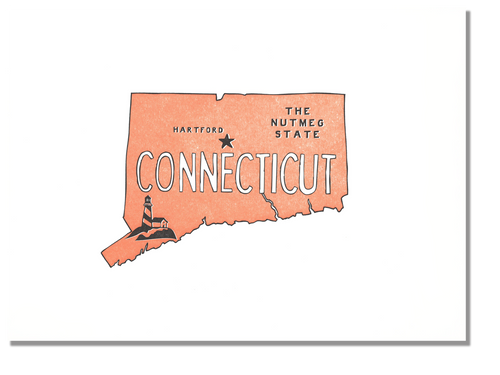 Connecticut State Print: The Nutmeg State