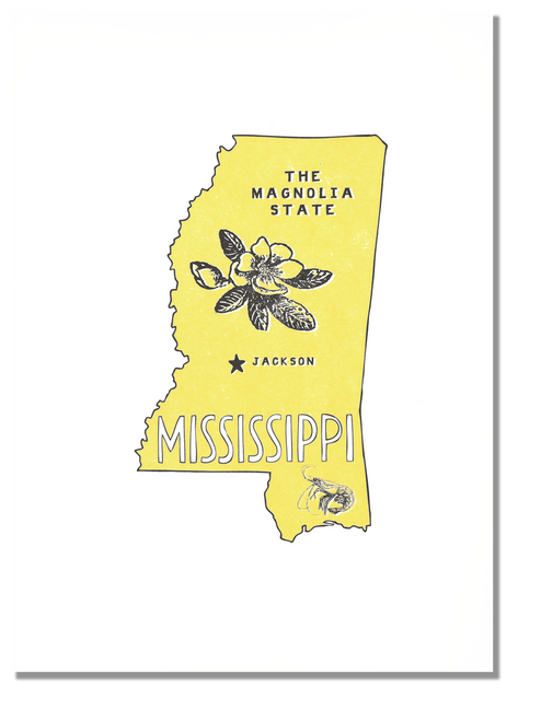 Mississippi State Print: The Magnolia State