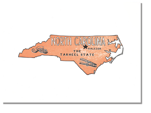 North Carolina State Print: The Tar Heel State