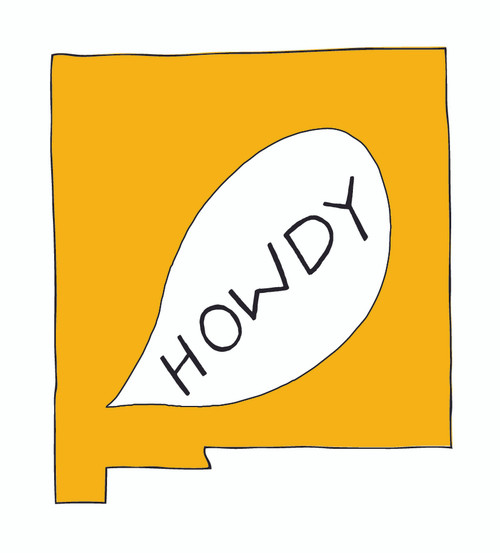 New Mexico Howdy sticker