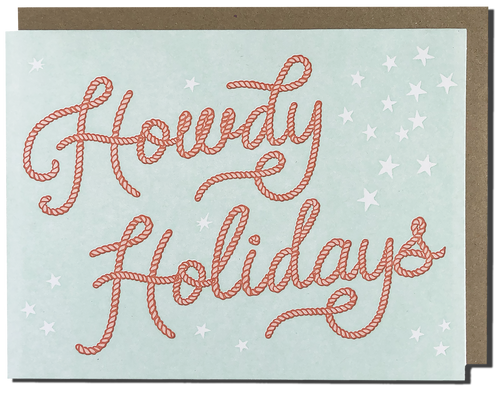 Howdy Holidays card