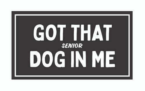Senior Dog sticker