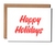 Happy Holidays sign painter card Happy Holidays sign painter card