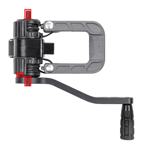 DSC CRANK HANDLE - SINGLE HOLE DESIGN - KI CROSSBOWS