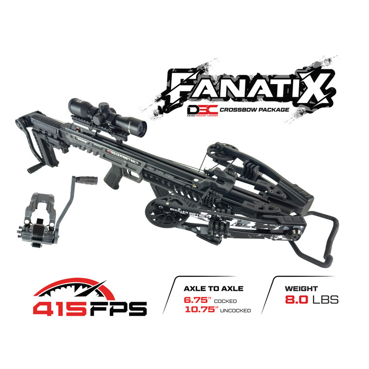Killer Instinct KI Crossbows FANATIX Crossbow with included DSC crank package