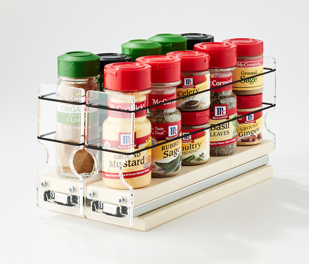 22x1x11 Spice Rack Cream - Store a Variety of Spices and Find them Easily