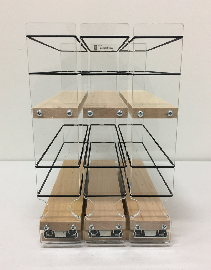 222x2x11 Spice Rack, Maple Easy to Install