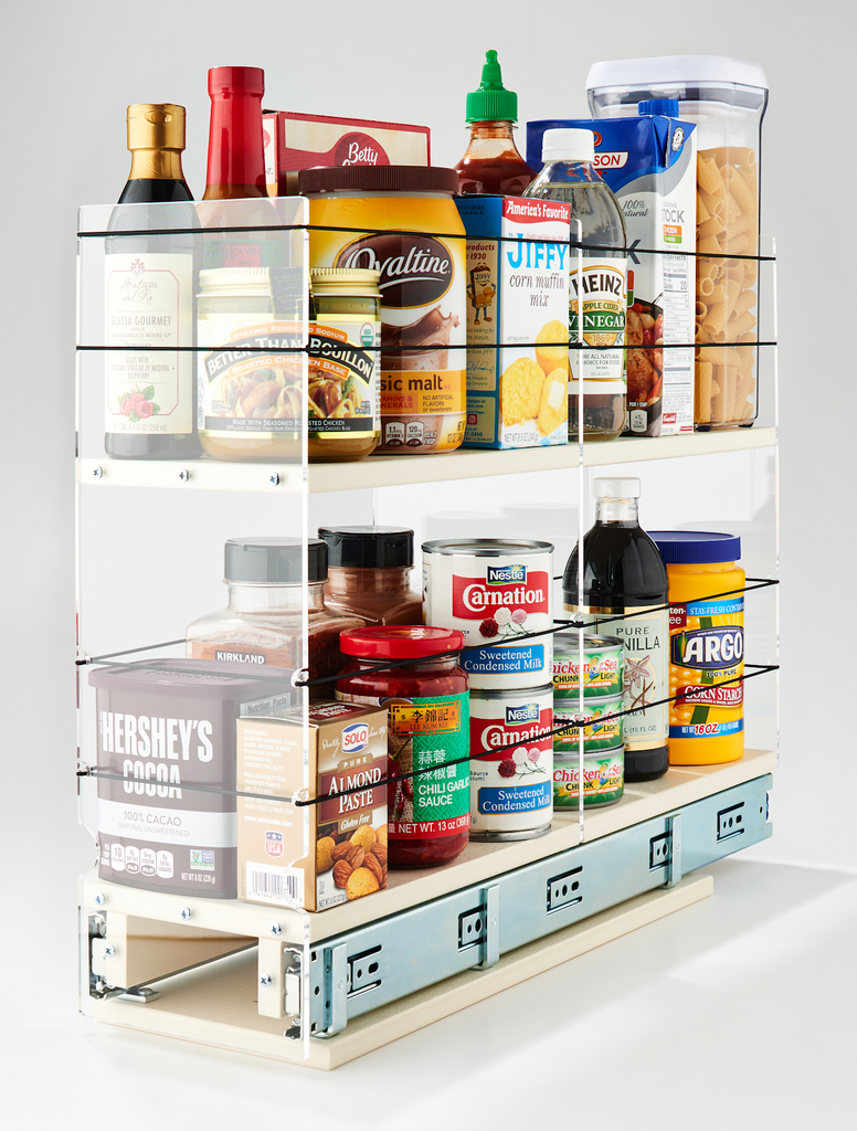 5x2x22 Storage Solution Drawer Cream - Bring Your Containers Out From the Full Cabinet Depth