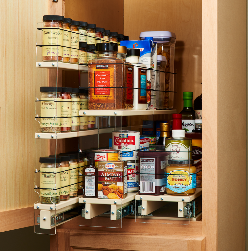 Vertical Spice Drawers for Versatile Organization and Complete Access