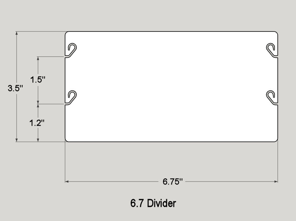 6.7 Divider Dimensioned