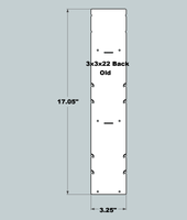 3x3x22 Replacement Back - OLD Base Design