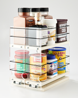 33x2x11 Spice Rack Cream Organize Containers Up to 3.25"