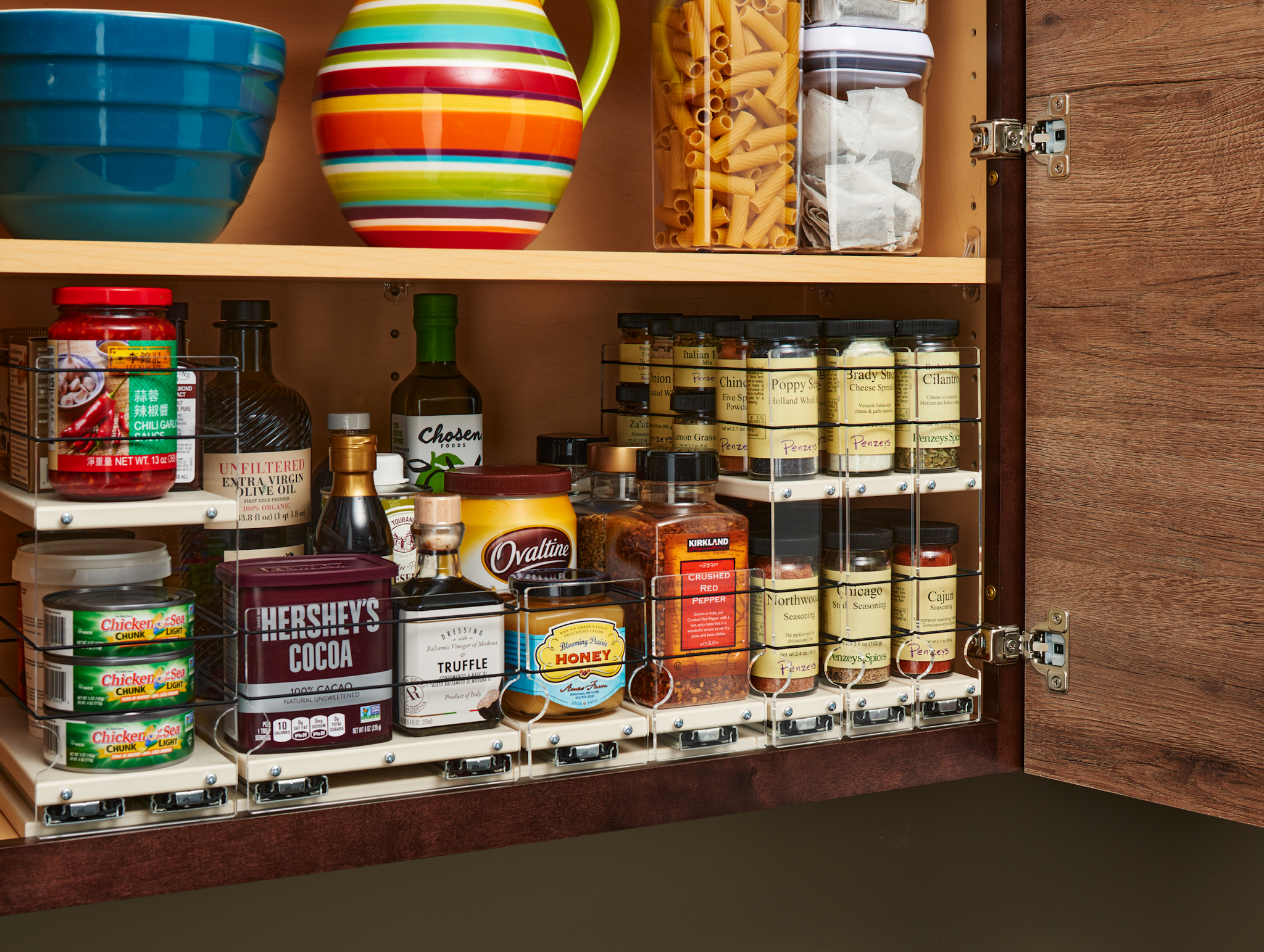 Under-Shelf Spice Organizer for Kitchen Cabinet, Hanging Spice Rack, Saving  Space, Drawer Organizer, Seasoning Bottles Storage, Under Cabinet Storage 