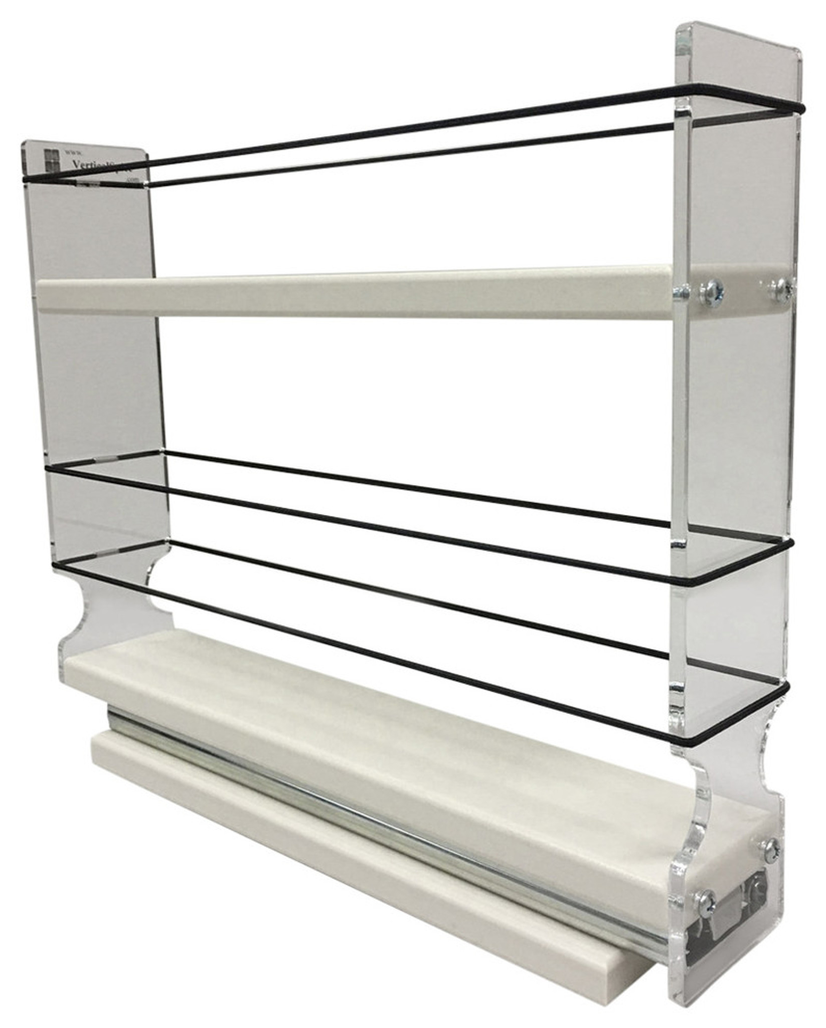 Vertical Spice - 2x1.5x11 DC - Spice Rack W/1 Drawer with 2 Shelves - 5 Regular/